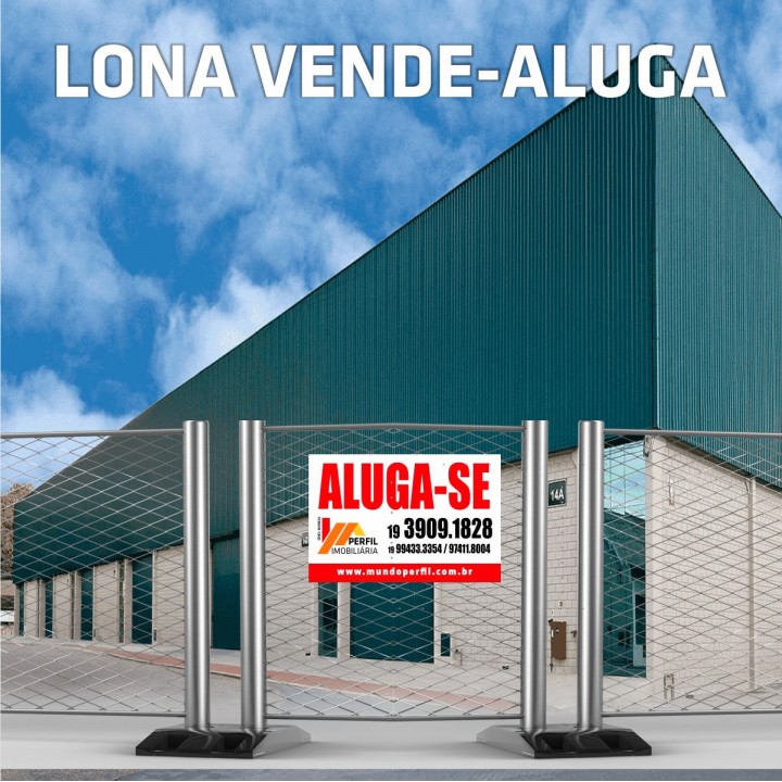 LONA COM ILHÓS VENDE - ALUGA| TAM. 90 x 50 cm